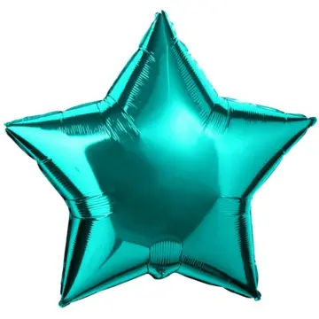Фольгированный шар: Звезда, Бирюзовый (Тиффани)