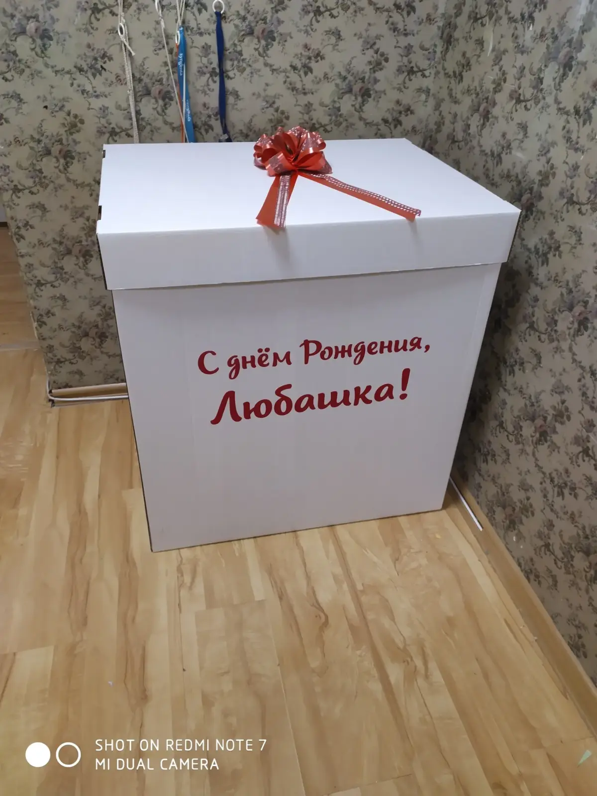 Подарочная коробка с воздушными шарами — фото 14