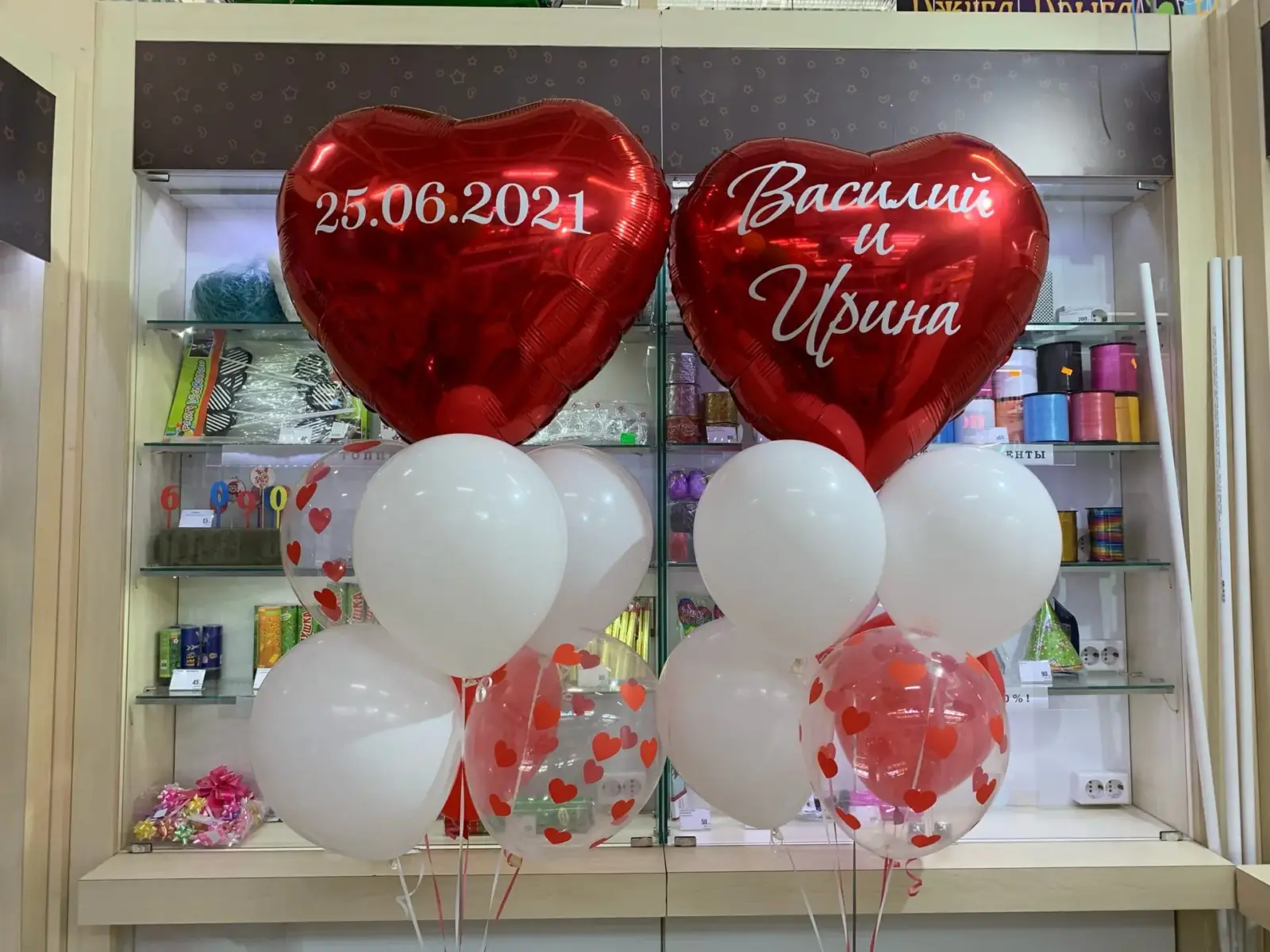 Свадебное оформление и девичник с воздушными шарами — фото 16