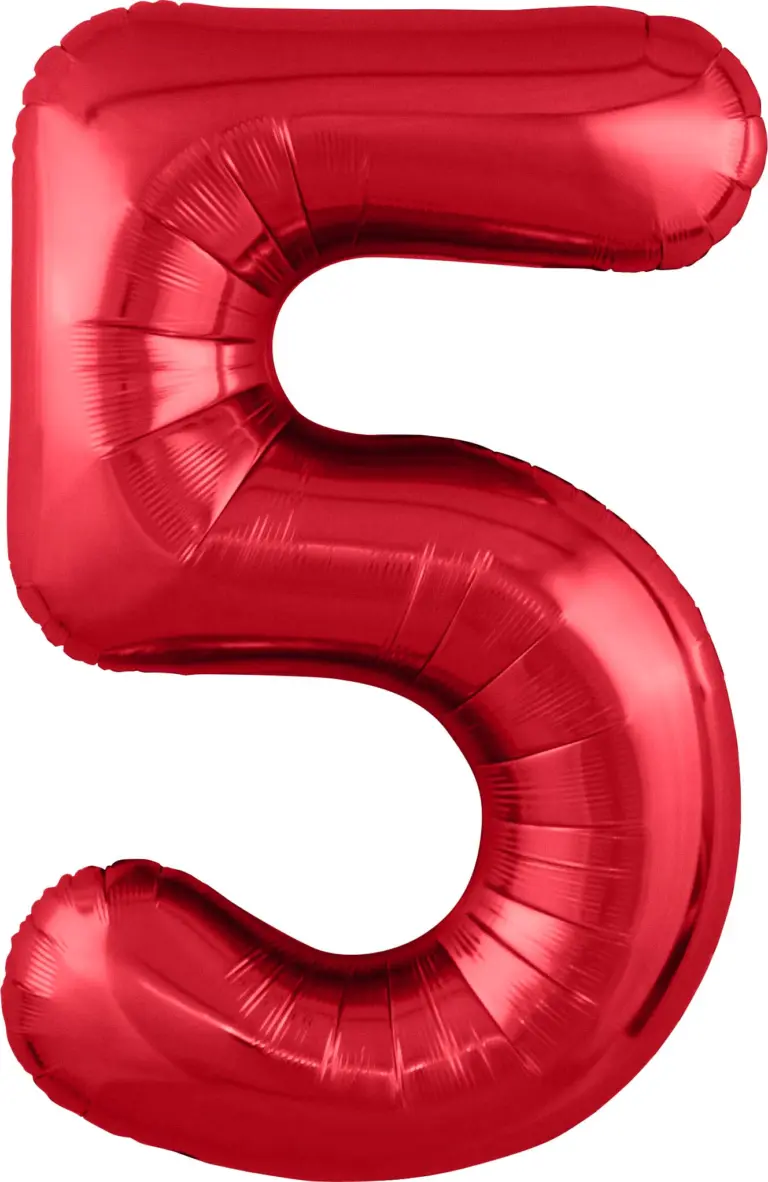 Цифра, 5 Slim, Красный